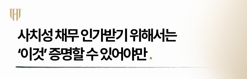 사치성 채무를 인가받기 위한 전략