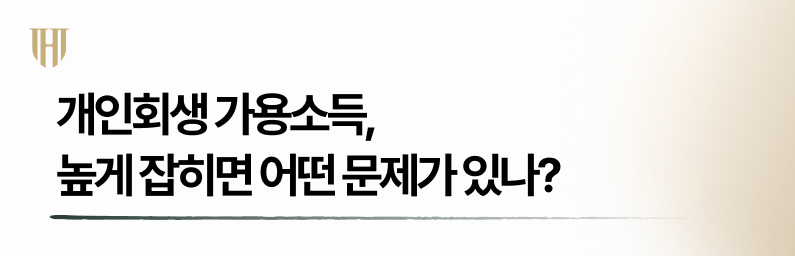 개인회생 가용소득 높게 잡히면 어떤 문제가 있을까?